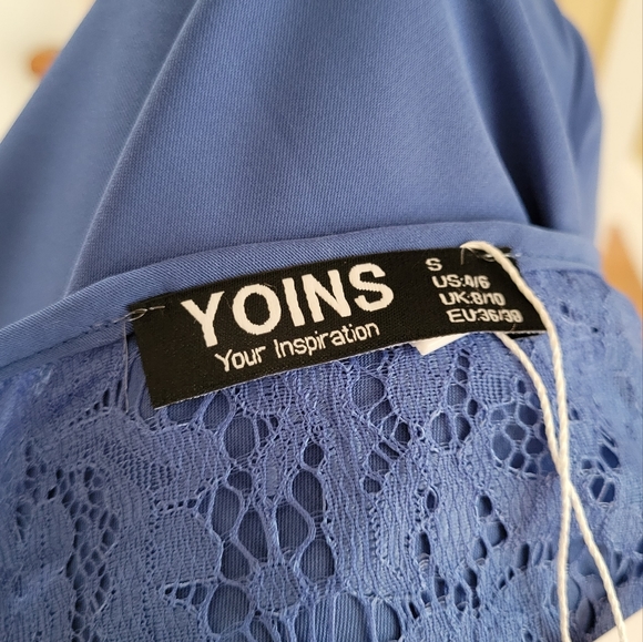 Yoins Blue Dress Size Small - Picture 6 of 8